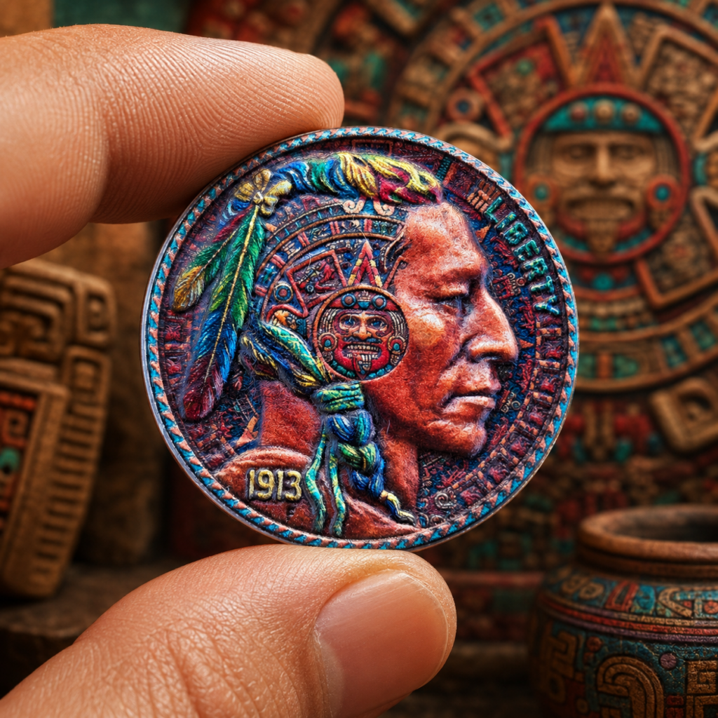 Aztec King Buffalo Nickel #1