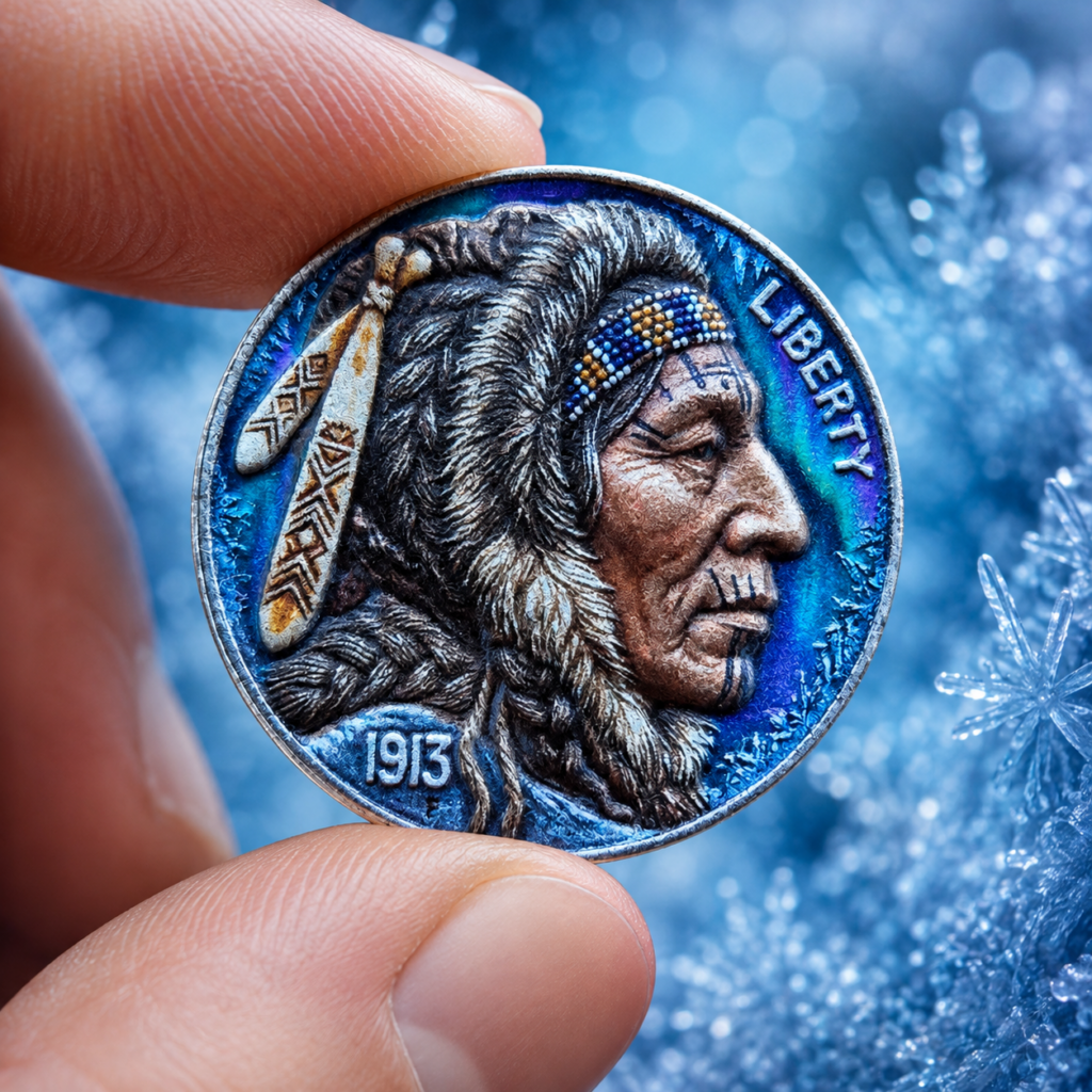 Northern Lights Buffalo Nickel #7